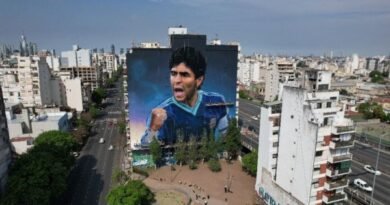 Maradona world's biggest mural unveiled in Buenos Aires