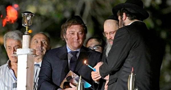 Milei becomes first Argentine President to attend Hanukkah ceremony