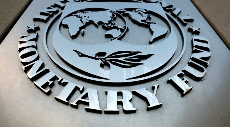 The International Monetary Fund (IMF) logo is seen outside the headquarters building in Washington, U.S., September 4, 2018. REUTERS/Yuri Gripas/File Photo